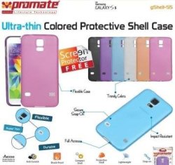 Promate Gshell S5 Ultra-thin Colored Protective Shell Case For Samsung Galaxy S5 Colour:pink Retail Box 1 Year Warranty
