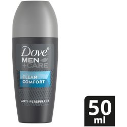 Dove Men+ Care Antiperspirant Roll-On Deodorant Clean Comfort 50ml