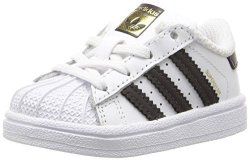 Adidas Originals Boys' Superstar I Sneaker White black white 2 M Us Infant