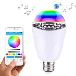 E27 Bluetooth 4.0 Smart Rgb LED Speaker Bulb For Iphone 4S And Later With Ios 7 And Later Version...