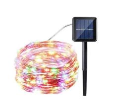 Solac Solar Powered Fairy LED String Lights 12M - Color