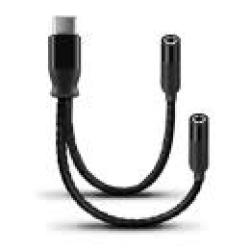 USB C To Dual 3.5MM Adapter Type C Audio Splitter 2 Headphone Jacks Adapter Cable