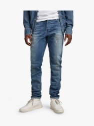 Men&apos S Slim 3301 Vintage Ripped Blue Jean
