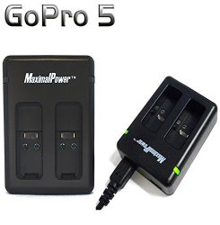 Maximal Power Gopro Hero 5 Black Dual Port Charger HERO5 AHDBT501