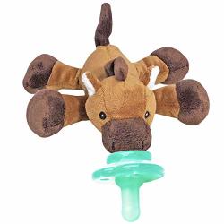 Nookums Paci-plushies Buddies - Horse Pacifier Holder - Adapts To Name Brand Pacifiers Suitable For All Ages Plush Toy Includes Detachable Pacifier