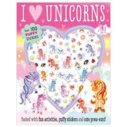 I Love Unicorns Puffy Sticker Activity Paperback