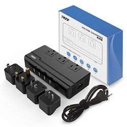 Voltage Converter Travel Adapter Loftwell International Step Down 220V To 110V Converter With 4-PORT USB Charging Worldwide Plug Adapter With Uk au us eu italy Plug For International