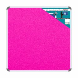 Info Board Aluminium Frame - 900 900MM - Pink