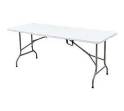1.8M Plastic Folding Table - Folds In Half With Carrying Handle