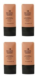 Revlon Photo Ready Skinlights Face Illuminator - Peach Light 4 Pack + Free Assorted Purse Kit cosmetic Bag Bonus Gift