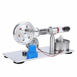 Stirling Engine Kit With Electric Generator Hot Air Stirling Engine Electricity Generator Light Up Colorful LED Physics Lab Teaching Tool