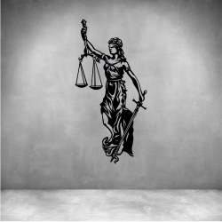 Lady Justice - Matt Gold L 500 X H 1500MM