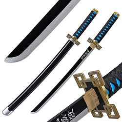 Hashira Pillars & Protagonist Katana for Cosplay Purpose Anime Original Texture Tainehs Bamboo Blade Demon Slayer Sword About 41 inches 