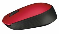 Logitech M171 Wireless Mouse - Black red