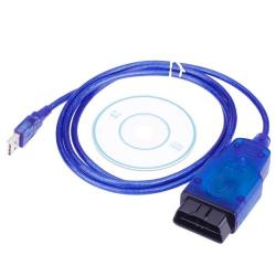 Opel Tech 2 USB Car Diagnostic Obdii Tool Eobd Cable Blue