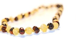 The Art Of Cure Original Premium Certified Baltic Amber Teething Necklace Cognac milk - 12.5 Inches