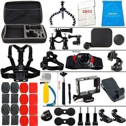 Lifelimit SB111111 Accessories Kit For Hero 5 Session Gopro Hero 4 Gopro Hero 3 Gopro Hero 2 And Gopro Hero HD 40 Items