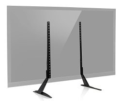 Mount-it Universal Tv Stand Base Replacement Table Top Pedestal Mount Fits 32 37 40 42 47 50 55 60 Inch Lcd LED Plasma Tvs 110 Lb Capacity MI-848