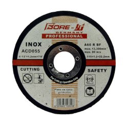 Bore-it - Inox - Cutting Disc - Steel - 115 X 1.2MM - 8 Pack