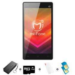 mi-Fone 5 8GB 3G Bundle includes Airtime + 1.2GB Starter Pack + Accessories - R300 Airtime @ R50 Per Month X 6