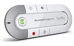 Supertooth Buddy Handsfree Bluetooth Visor Car Kit - White