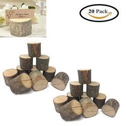 Wedding Place Wooden Card Holders Table Number Stands For Home Party Decorations. Pack Of 20