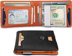 TRAVANDO Slim Wallet With Money Clip Austin Rfid Blocking Card MINI Bifold Men