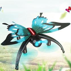 Jjr c H42 Butterfly Shaped 3D Flip Wifi Real-time Fpv Drone With 0.3MP Camera & LED Light & Remot...