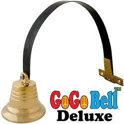 Dog Doorbell - Gogo Bell Deluxe With Solid Brass Bell For Loud Clear Tone