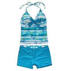 Hibuyer Kids Audrey Swimsuit Cosplay 2-Piece Swimwear Fancy Costume for Girls