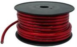 16MM2 Battery Power Cable 30 Metre Roll Red - High Performance Battery Cable 6AWG Red Translucent Flexible Pvc Insulation Used For Connection Between