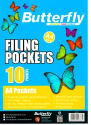 Butterfly A4 Filing 10 Pockets