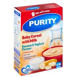 Purity Cereal Ready To Eat Banana And Yoghurt 450G