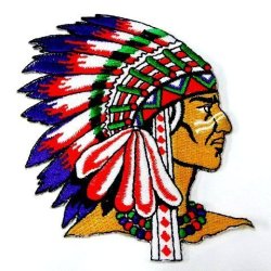 Hho Indian Native American Tribe Chief Patch Embroidered Diy Patches Cute Applique Sew Iron On Kids Craft Patch For Bags Jackets Jeans Clothes