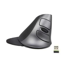 J-tech Digital Scroll Endurance Wireless Mouse Ergonomic Vertical USB Mouse With Adjustable Sensitivity 600 1000 1600 Dpi Removable Palm Rest & Thumb Buttons - Reduces Hand wrist Pain