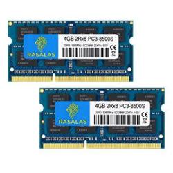 A-Tech 8GB Kit 4GBX2 DDR3 PC3-8500 Laptop Memory Modules 204-PIN Sodimm 1066MHZ Genuine Brand