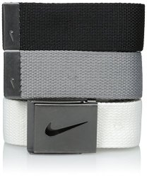 Nike Men's 3 Pack Web White gray black One Size