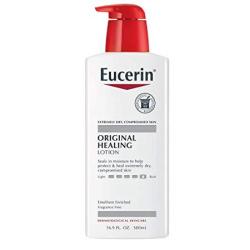 Eucerin Lotion Original Healing 16.9 Ounce Pump 500ML 2 Pack