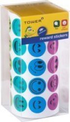 Reward Range - Faces Value Roll Mixed Colours 1000 Stickers