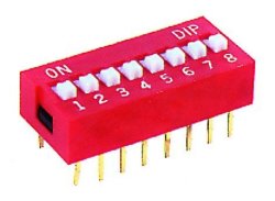 9-WAY Dip Switch Red