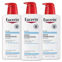 Eucerin Daily Hydration Lotion - Light-weight Full Body Lotion For Dry - 16.9 Fl. Oz. Pump Bottle Pack Of 3
