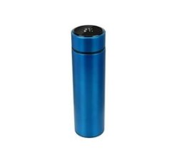 Digital Double Wall Vacuum Flask Travel Mug - Blue