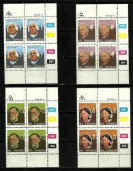 Transkei - 1983 Heros Of Medicine - 2nd Series Full Set Of Control Blocks Of 4s Mnh