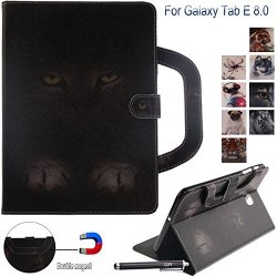 Galaxy Tab E 8.0 Case Newshine Pu Leather Hand-held Stand Wallet Cover With Card cash Slots For Samsung Galaxy Tab E 8.0" 2016 Released SM-T377 T375 T378