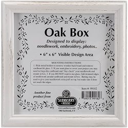 Sudberry House Oak Square Box 8 X 8 X 3 Whitewash