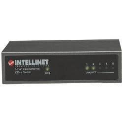 Intellinet 5 Port 10 100MBPS Desktop Metal Case Retail Box 2 Year Limited Warranty   Product Overview Easily Add More Computers Or Other Ethernet Devices