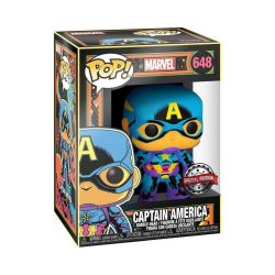 Funko Pop Marvel:black Light-captain America Special Edition