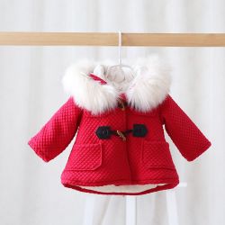 Ad Thermal Preppy Baby Girls Coats - Red 4-6 Months