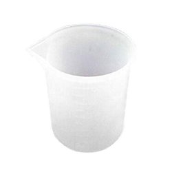 SUPER1798 100ML Kitchen Baking Silicone Graduated Measuring Cup Diy Craft Tool White