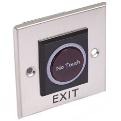 Uhppote Rf Infrared No Touch Exit Release Button W led Back Light For Access Control Square Type
